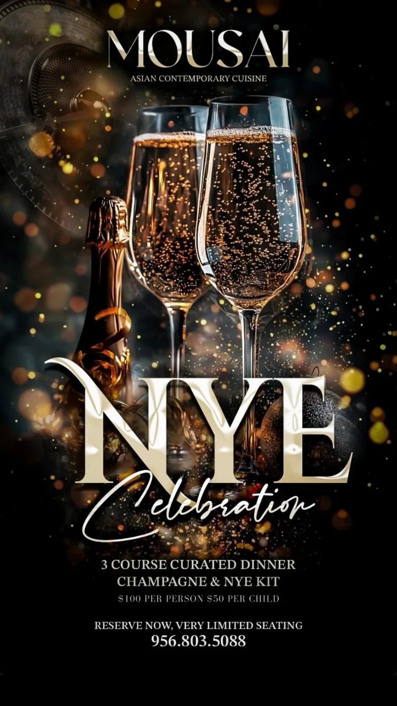Mousai New Year’s Eve celebration campaign artwork