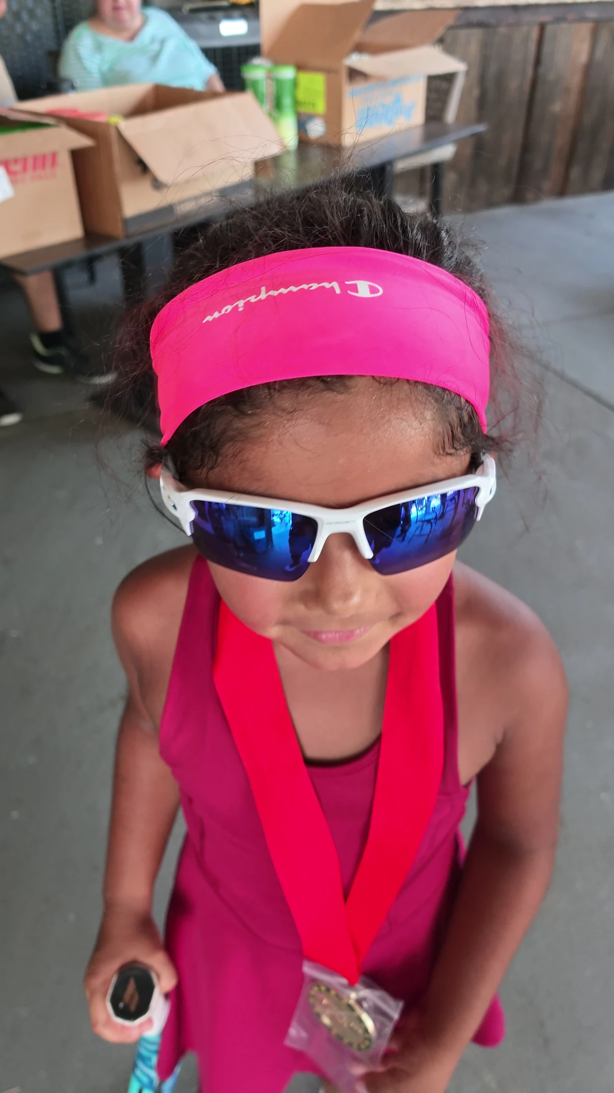 After the match, Penny's tennis journal